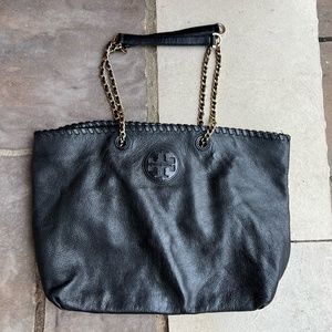 Authentic Tory Burch Leather Tote